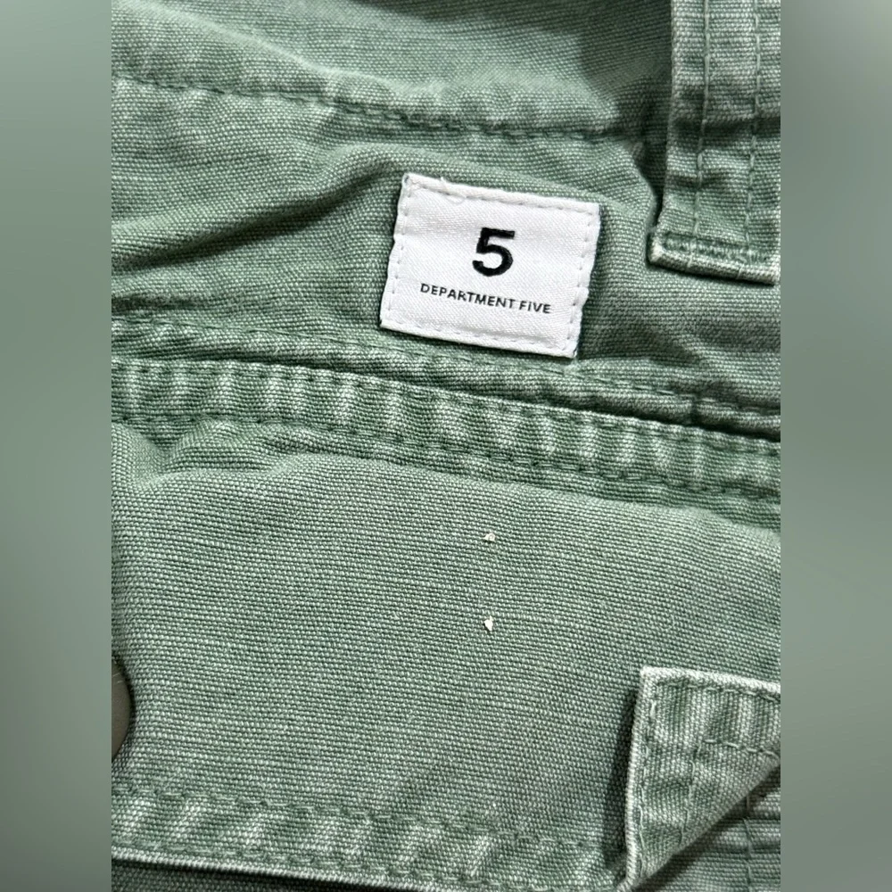 DEPARTMENT FIVE Relaxed Olive Cargo Pants for Men - Classic Utility Style